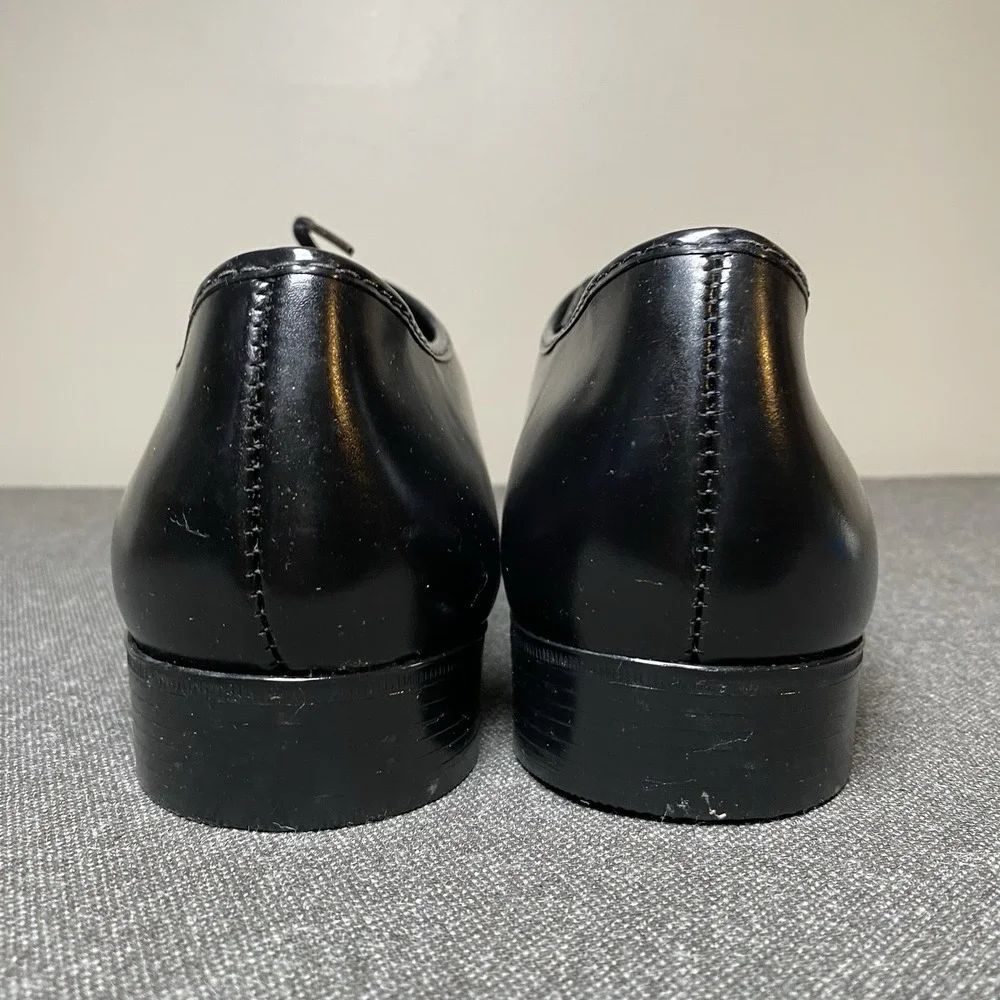 Vintage JB Cap Toe Derby Dress Shoe 8.5W Black USA